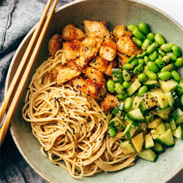 Sesame Chicken with Noodles