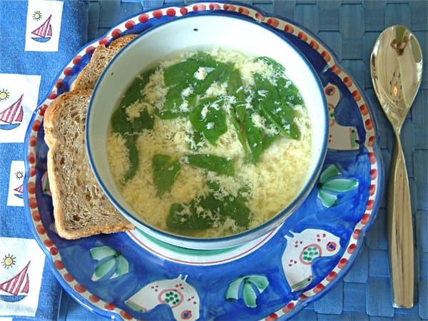 Spinach Egg Drop Soup