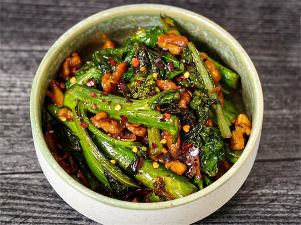 Stir-Fried Chinese Broccoli with Garlic