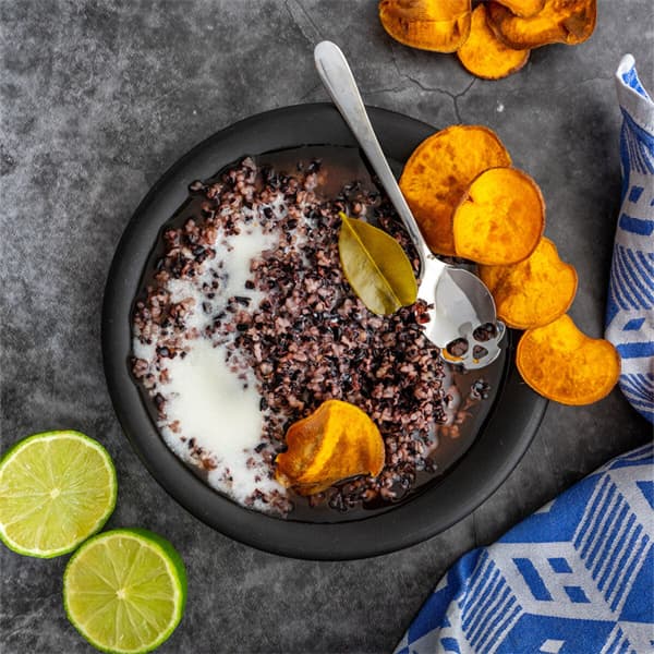 Black Rice Pudding with Coconut Milk