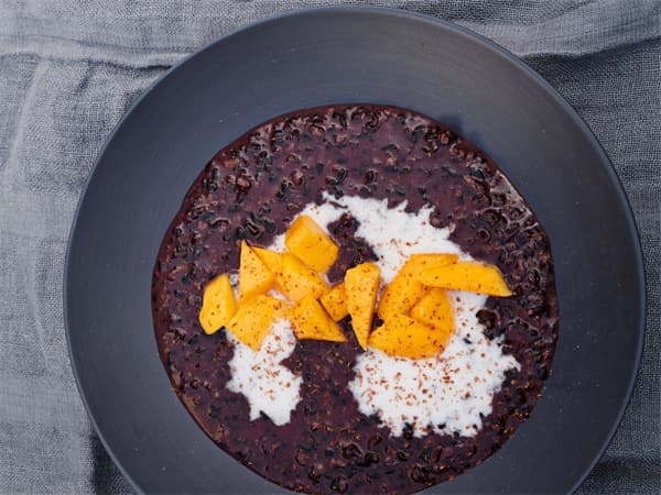 Black Rice Pudding with Coconut Milk
