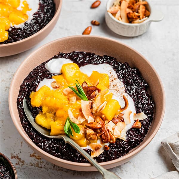 Black Rice Pudding with Coconut Milk