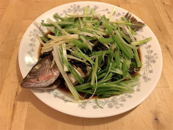 Fish with Vegetables in Black Bean Sauce