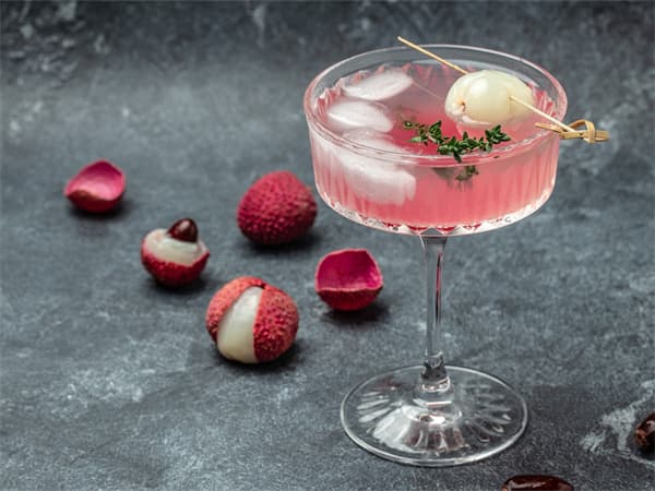 Lychee and Rose Water Jelly