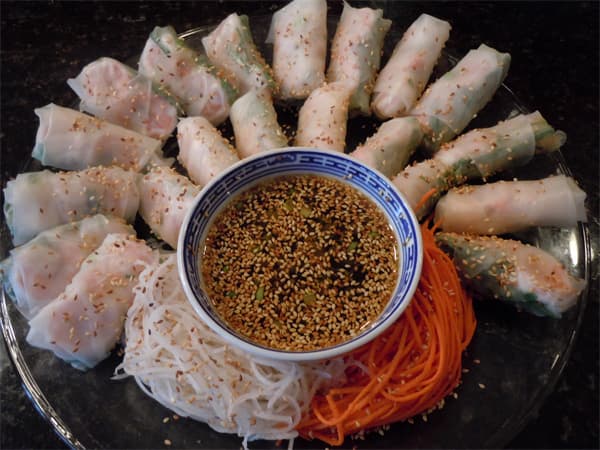 Shrimp and Chive Rolls
