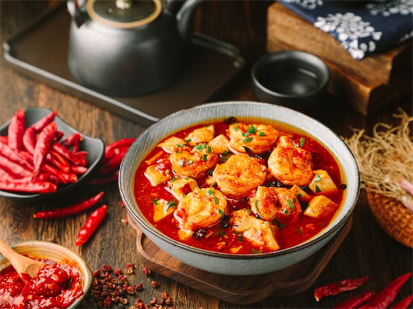 Spicy Mapo Tofu with Seafood