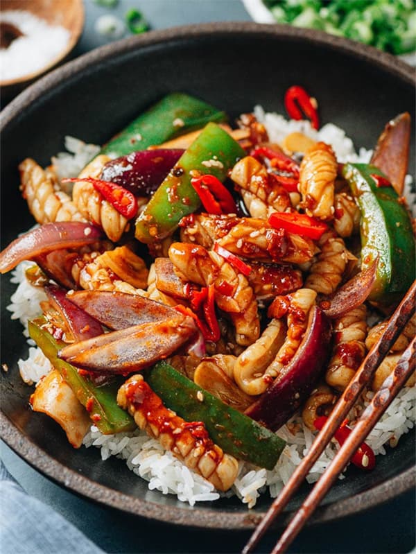 Squid in Garlic Sauce
