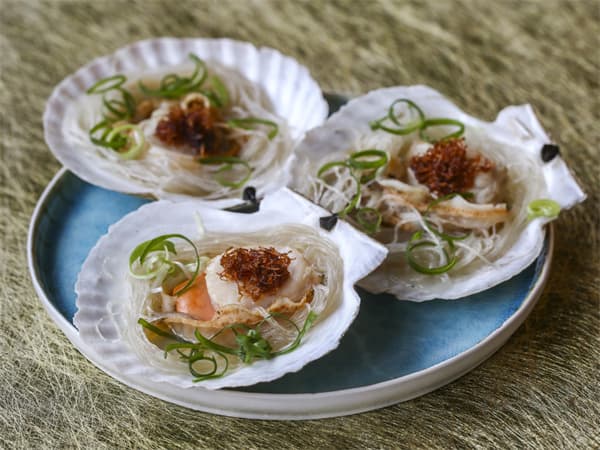 Steamed Scallops with XO Sauce