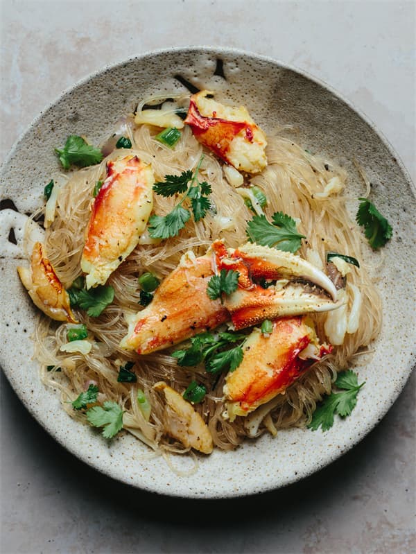 Stir-Fried Crab with Vermicelli Noodles