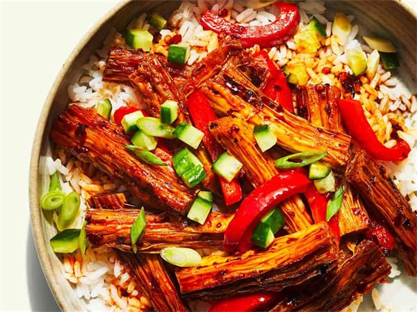 stir-fried tofu skin with vegetables