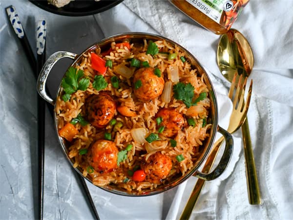 Vegetable Manchurian Fried Rice